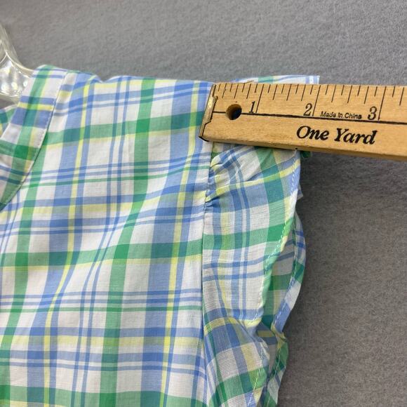 Draper James Women's RSVP Dress Size Medium Plaid Preppy Cottagecore Summer - Picture 5 of 10